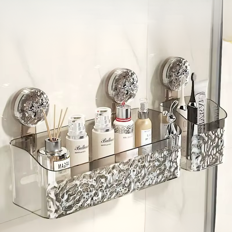 Suporte de Parede Minimalista para Cosméticos e Perfumes
