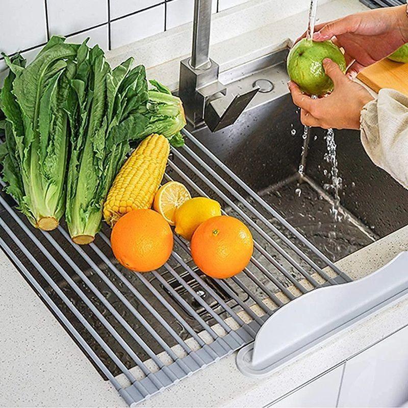 Organizador de Cozinha Premium - Escorredor de Pia Retrátil