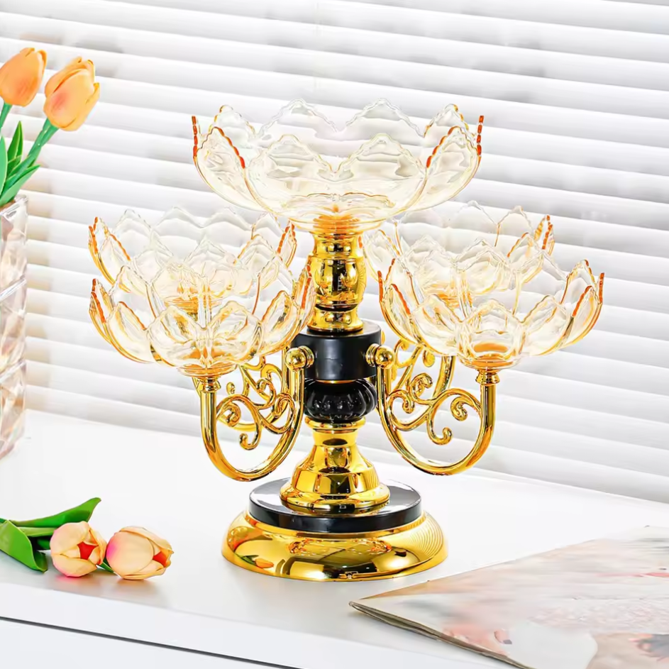Bandeja Cristaleira de Luxo Gourmet - Design Exclusivo para Decoração