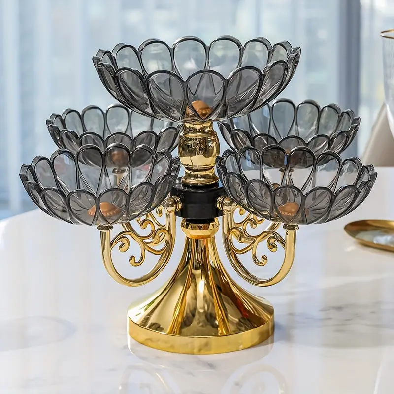 Bandeja Cristaleira de Luxo Gourmet - Design Exclusivo para Decoração