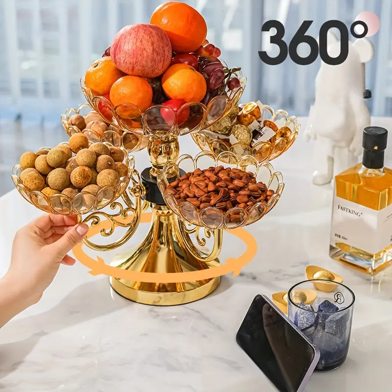 Bandeja Cristaleira de Luxo Gourmet - Design Exclusivo para Decoração