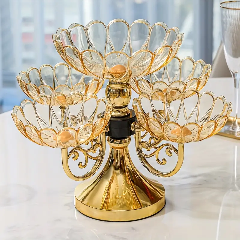 Bandeja Cristaleira de Luxo Gourmet - Design Exclusivo para Decoração