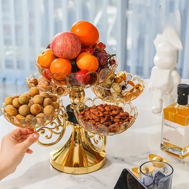 Bandeja Cristaleira de Luxo Gourmet - Design Exclusivo para Decoração