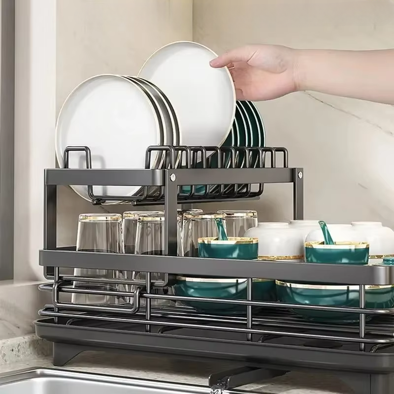 Escorredor de Louças em Aço Inox Premium