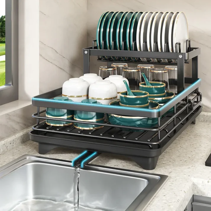 Escorredor de Louças em Aço Inox Premium