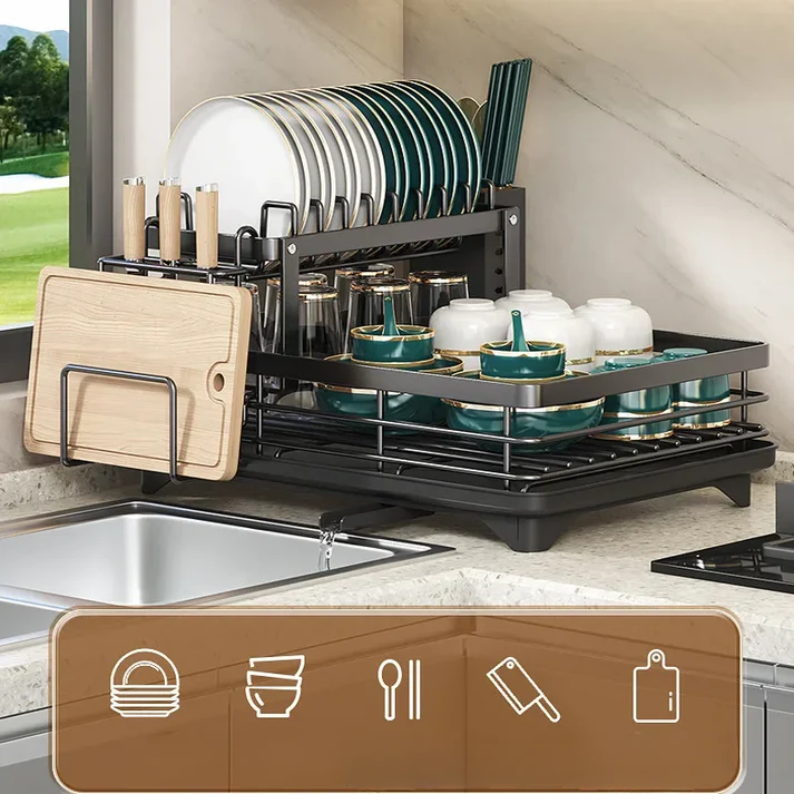 Escorredor de Louças em Aço Inox Premium