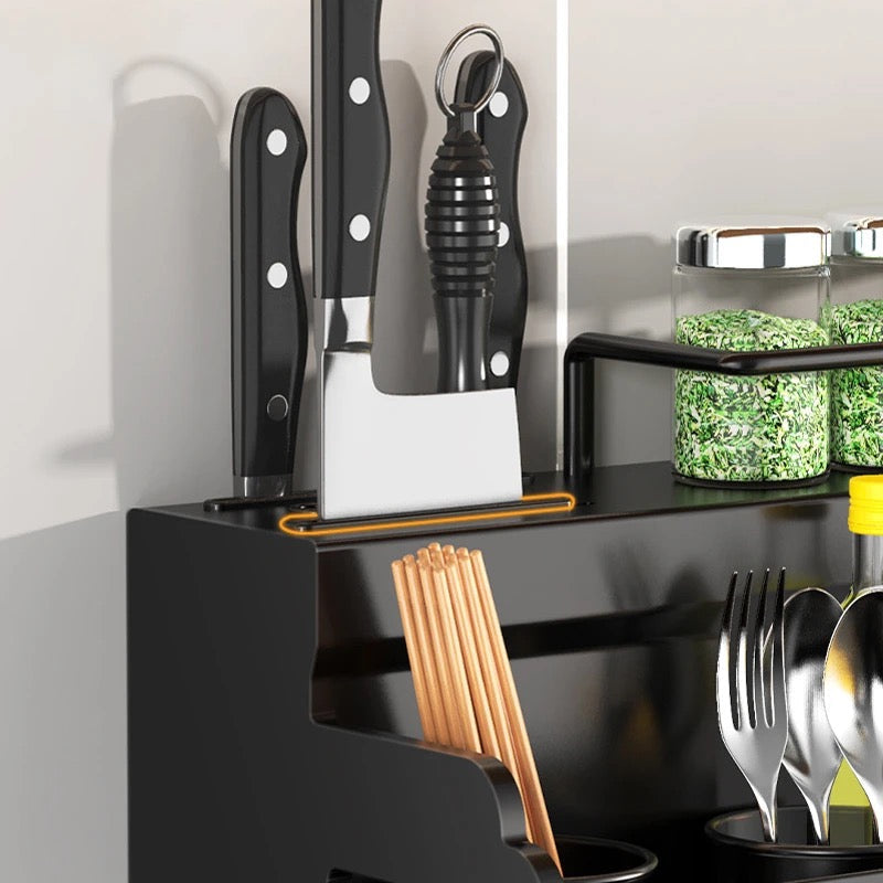 Suporte Multiuso Minimalista para Utensílios - Cozinha Gourmet