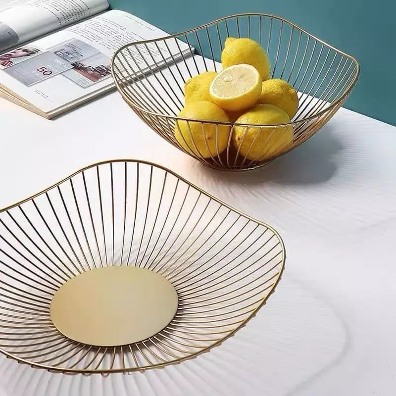 Centro de Mesa Moderno - Fruteira de Design Ondulada