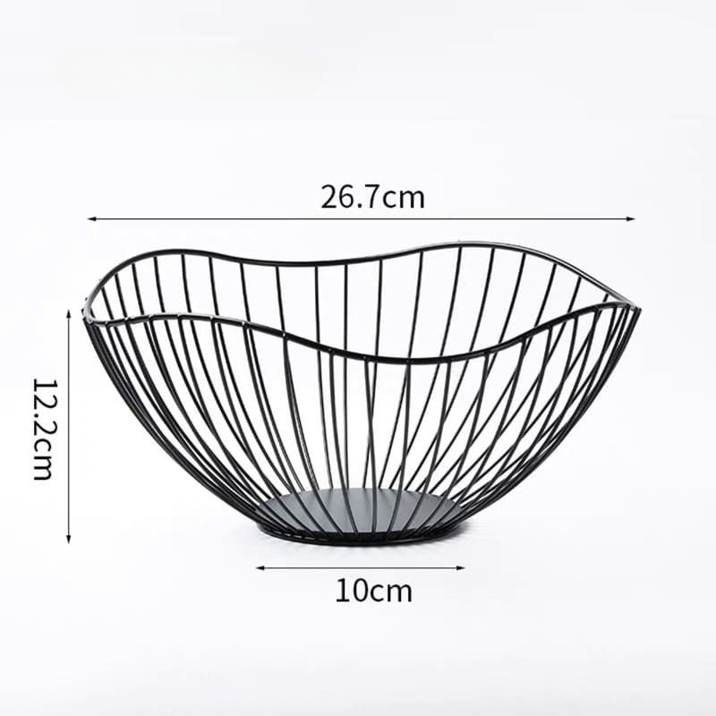 Centro de Mesa Moderno - Fruteira de Design Ondulada