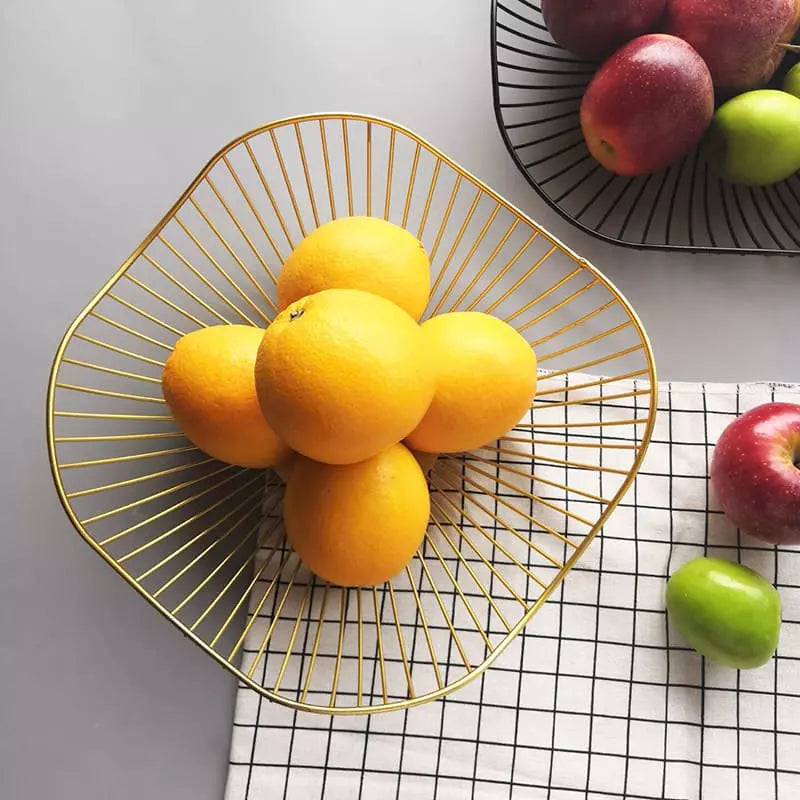Centro de Mesa Moderno - Fruteira de Design Ondulada