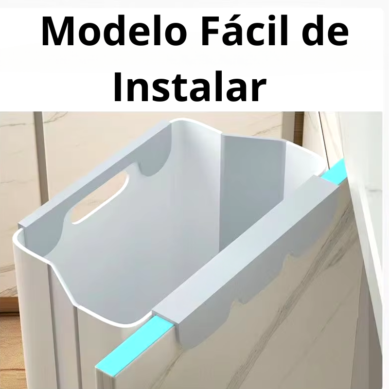 Lixeira Dobrável para Descarte de Cozinha