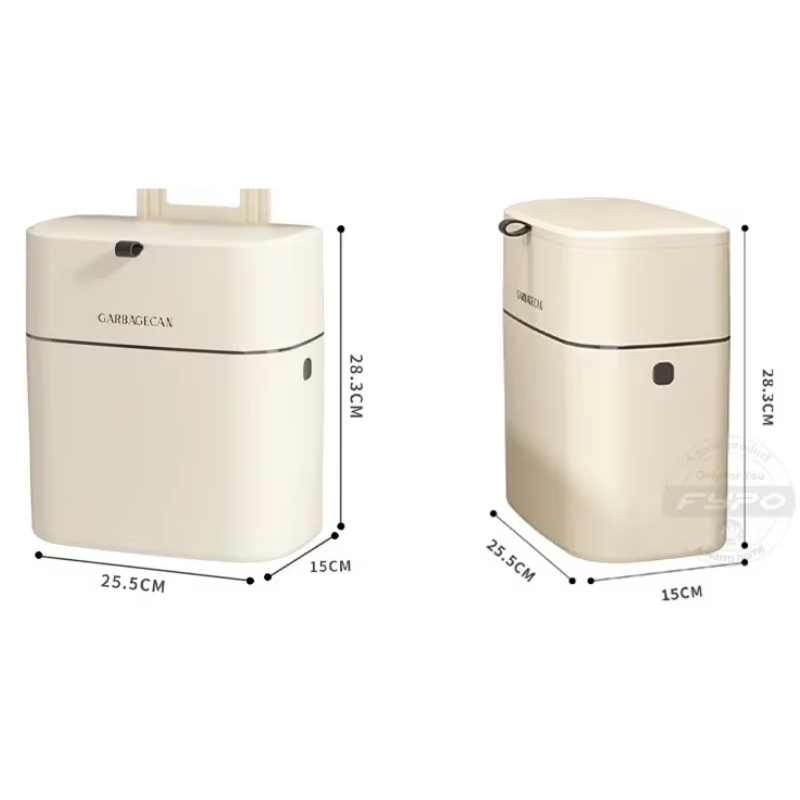 Lixeira Suspensa Minimalista com Tampa para Cozinha