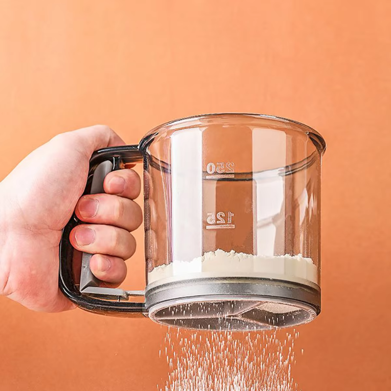 Peneira de Farinha com Design Elegante com Medidor