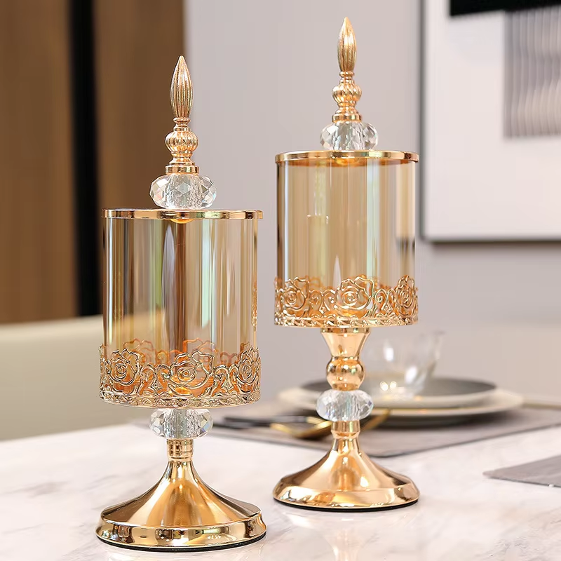 Potiche Decorativo de Vidro - Design Royal Elegance