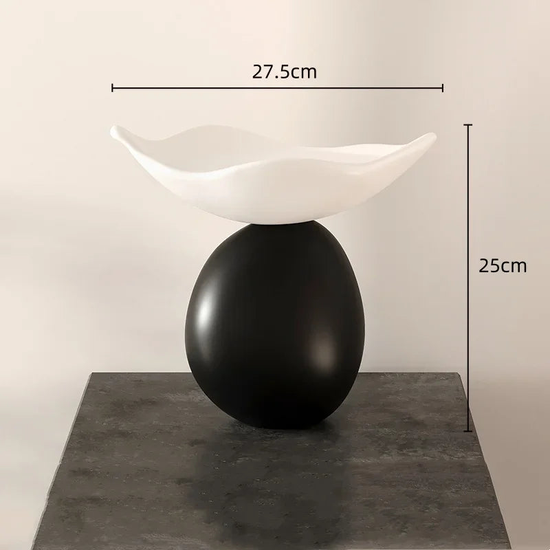 Fruteira Decorativa de Mesa em Resina – Design Escultural Moderno