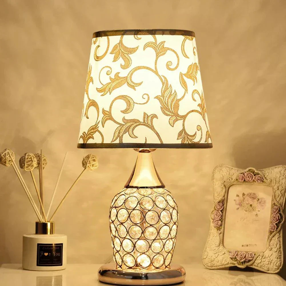 Abajur de Mesa Crystal Elegance