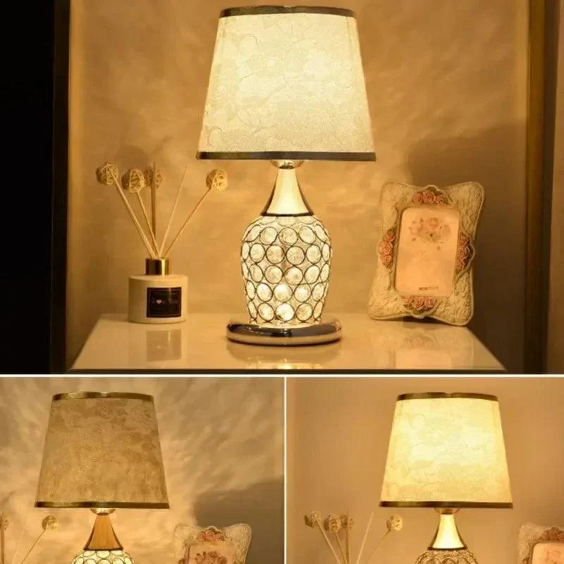 Abajur de Mesa Crystal Elegance