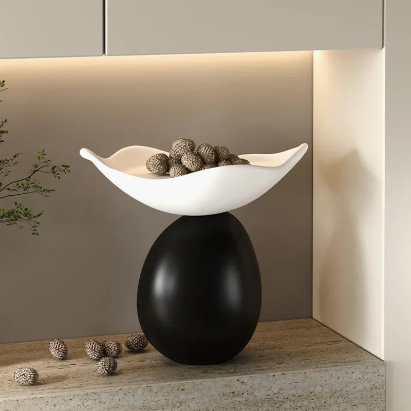 Fruteira Decorativa de Mesa em Resina – Design Escultural Moderno