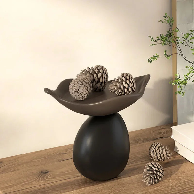 Fruteira Decorativa de Mesa em Resina – Design Escultural Moderno