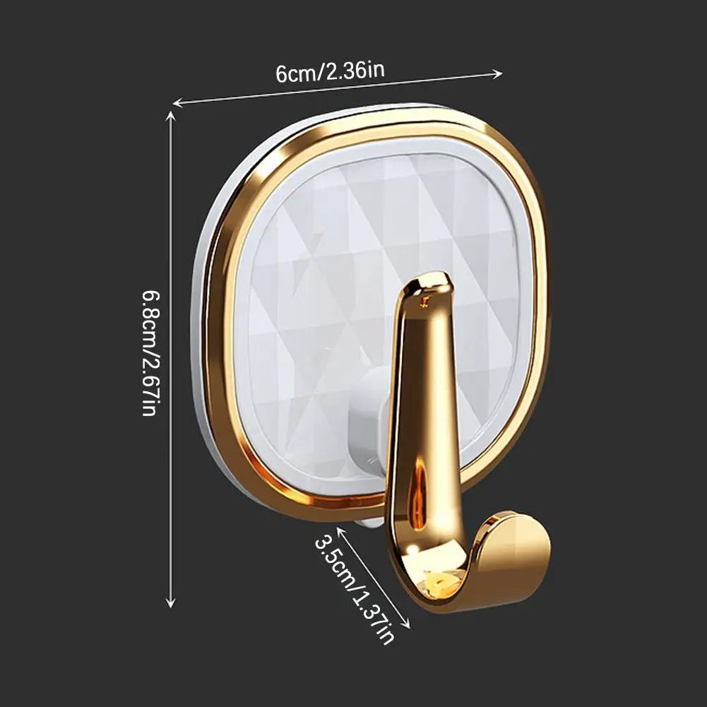 Ganchos de Parede Luxuosos Adesivos - Sem Perfuração
