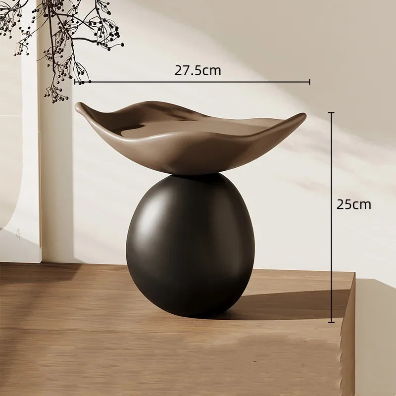 Fruteira Decorativa de Mesa em Resina – Design Escultural Moderno