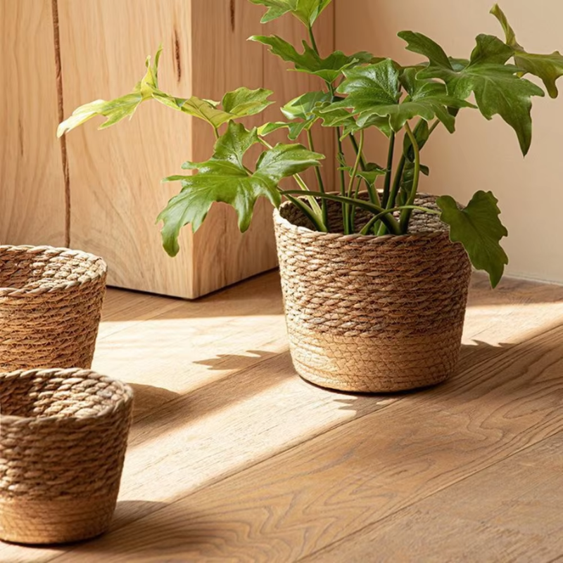 Cachepot de Design Artesanal em Fibra Natural