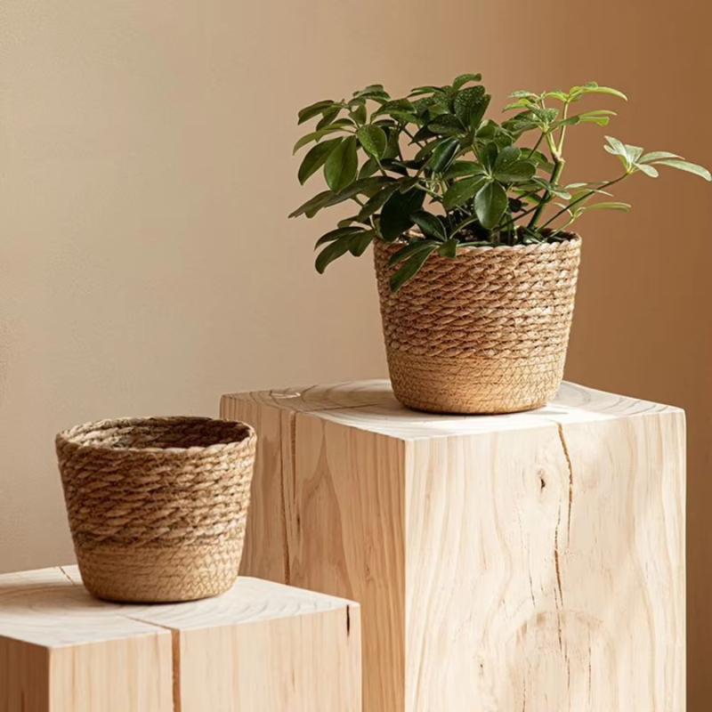Cachepot de Design Artesanal em Fibra Natural