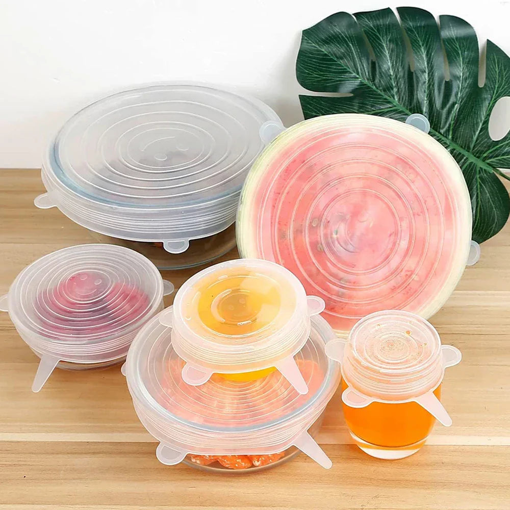 Tampas de Silicone Seladora Universal para Alimentos