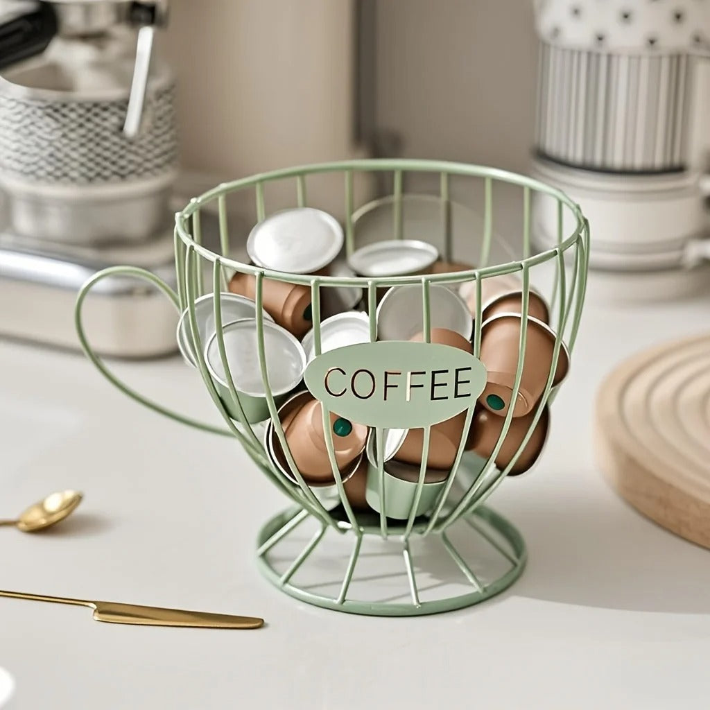 Porta Cápsulas de Café Luxo  – Estilo Xícara Decorativa