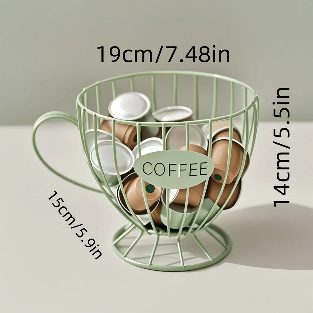 Porta Cápsulas de Café Luxo  – Estilo Xícara Decorativa