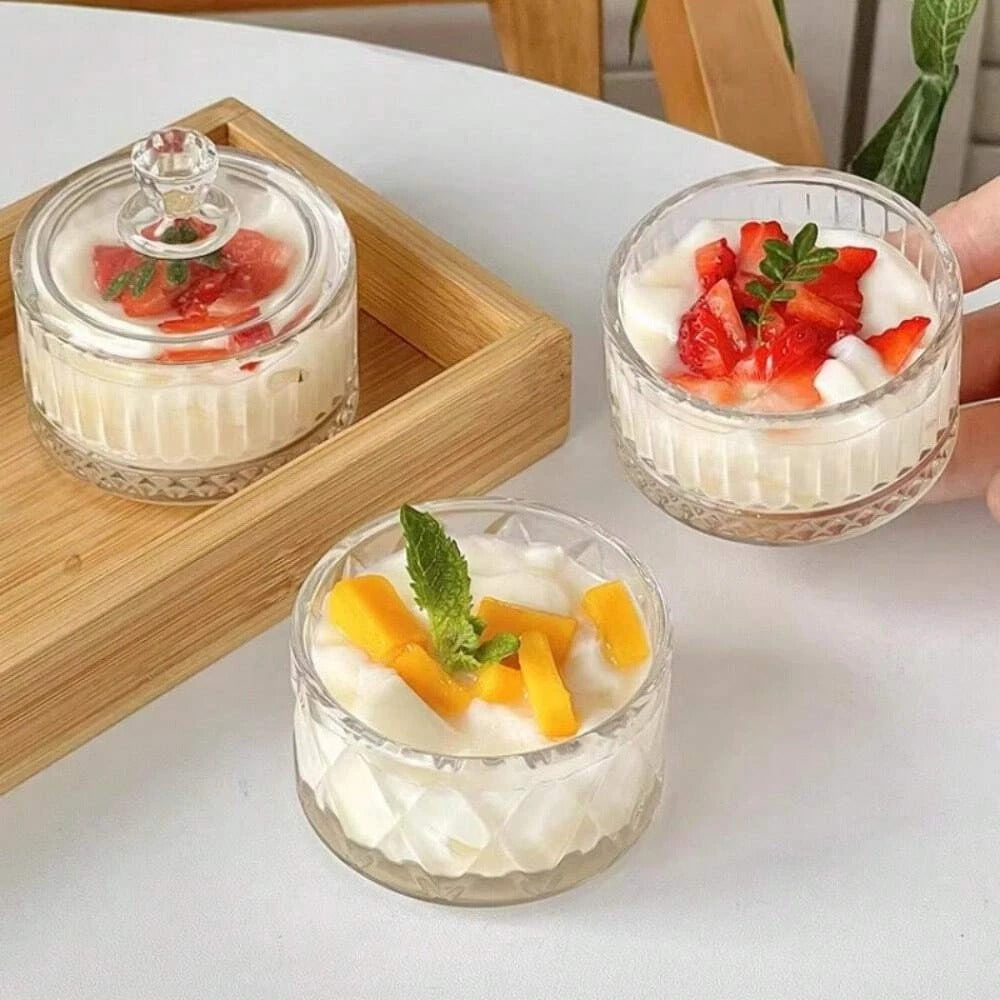 Mini Taça de Vidro para Sobremesa - Mesa Posta de Luxo