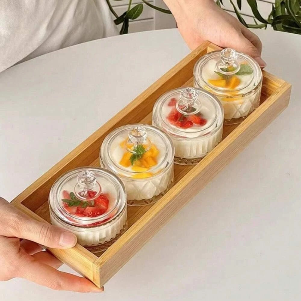Mini Taça de Vidro para Sobremesa - Mesa Posta de Luxo