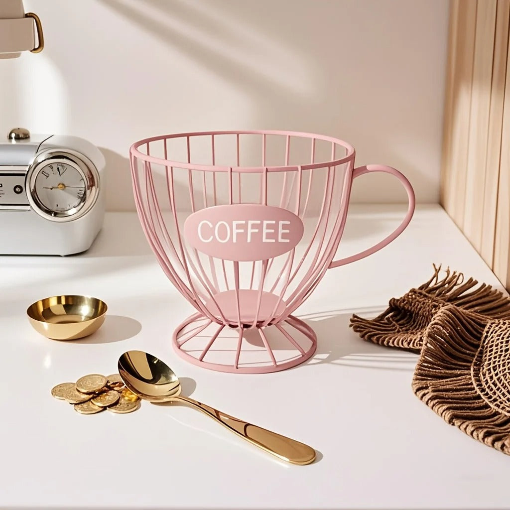Porta Cápsulas de Café Luxo  – Estilo Xícara Decorativa
