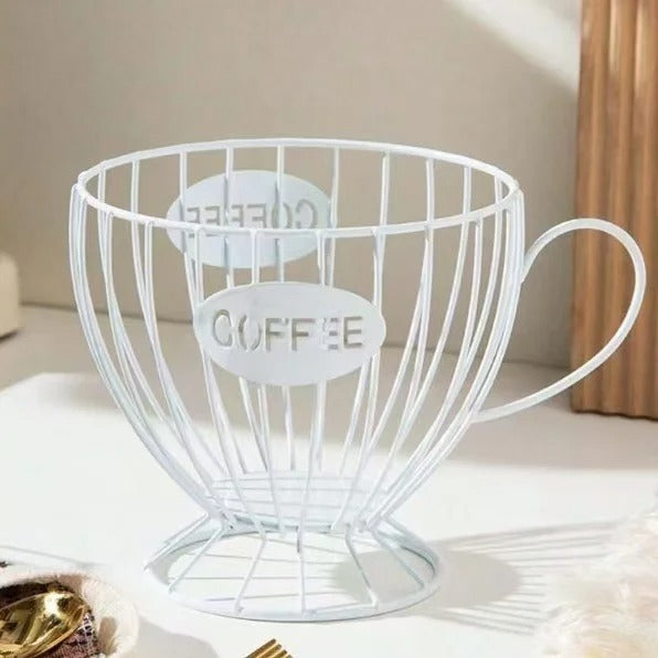 Porta Cápsulas de Café Luxo  – Estilo Xícara Decorativa