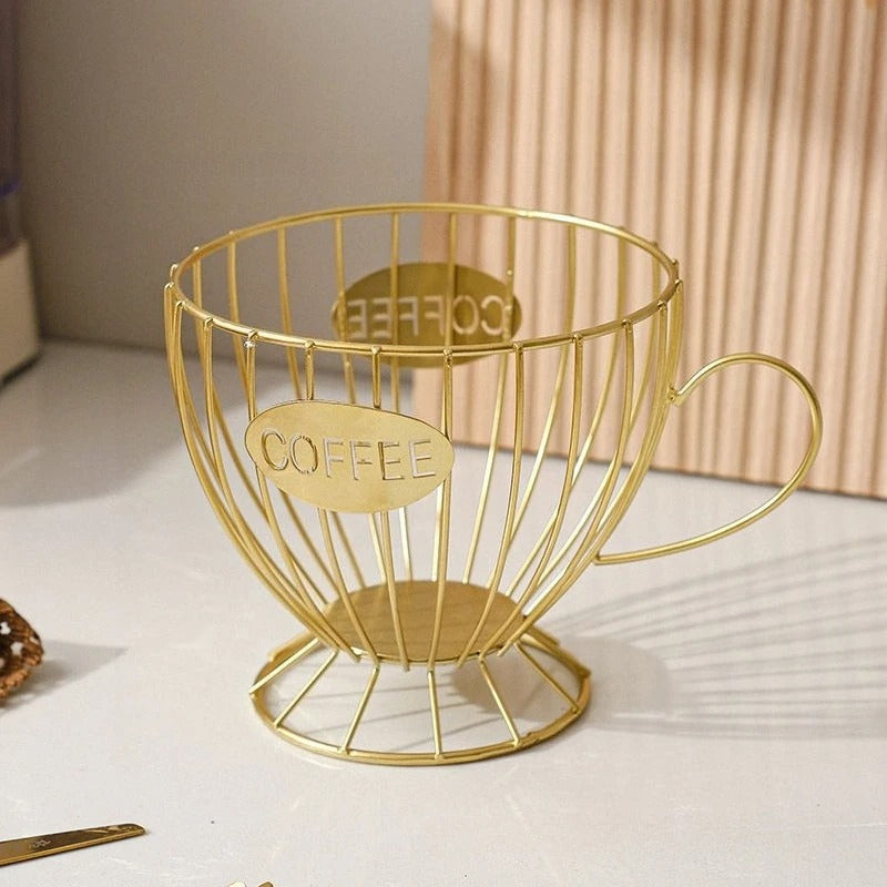 Porta Cápsulas de Café Luxo  – Estilo Xícara Decorativa