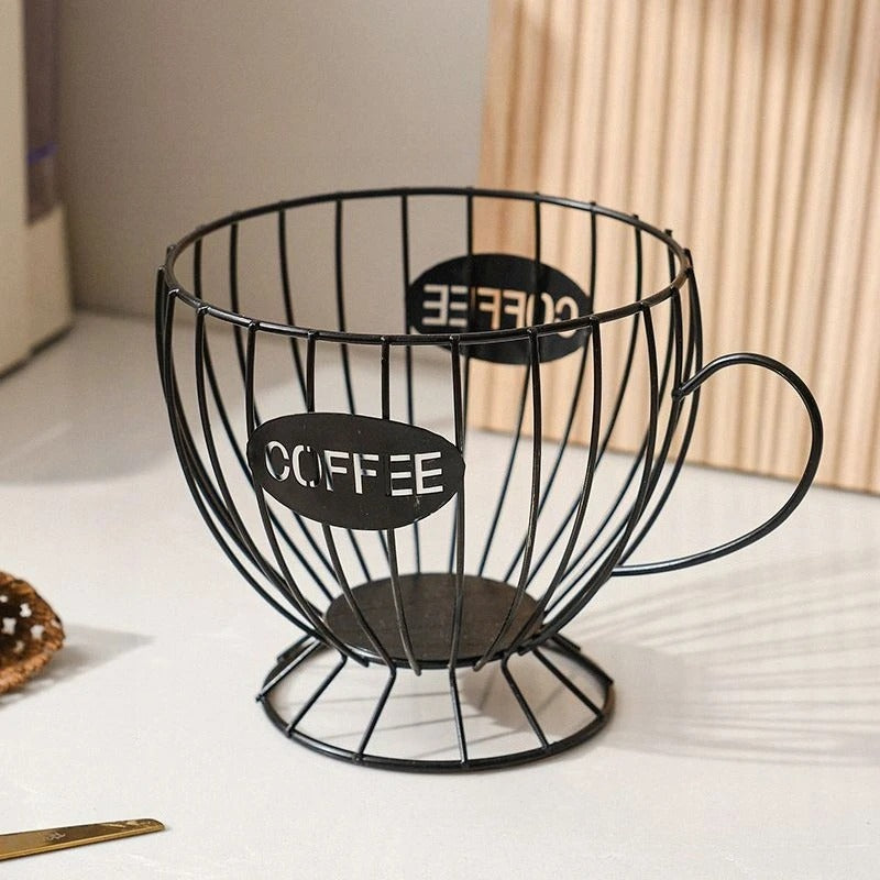 Porta Cápsulas de Café Luxo  – Estilo Xícara Decorativa